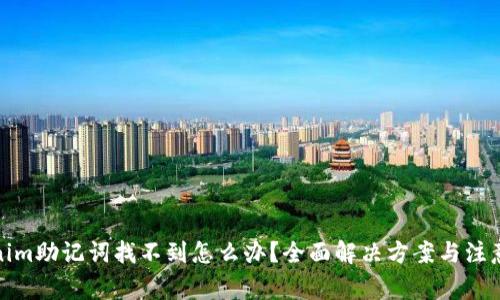 tokenim助记词找不到怎么办？全面解决方案与注意事项